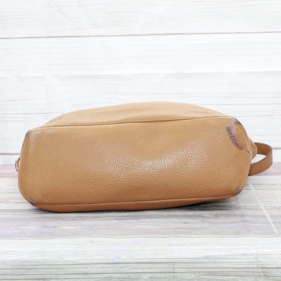 Coach F31507 Abby Brown Pebble Leather Duffle Hobo Shoulder Bag - Picture 6 of 9